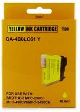 Brother LC61Y Compatible Yellow Ink Cartridge